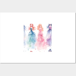 Princesses Pattern 25 Posters and Art